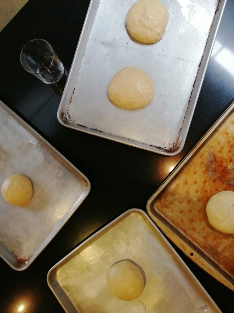 pan de muerto dough first stage